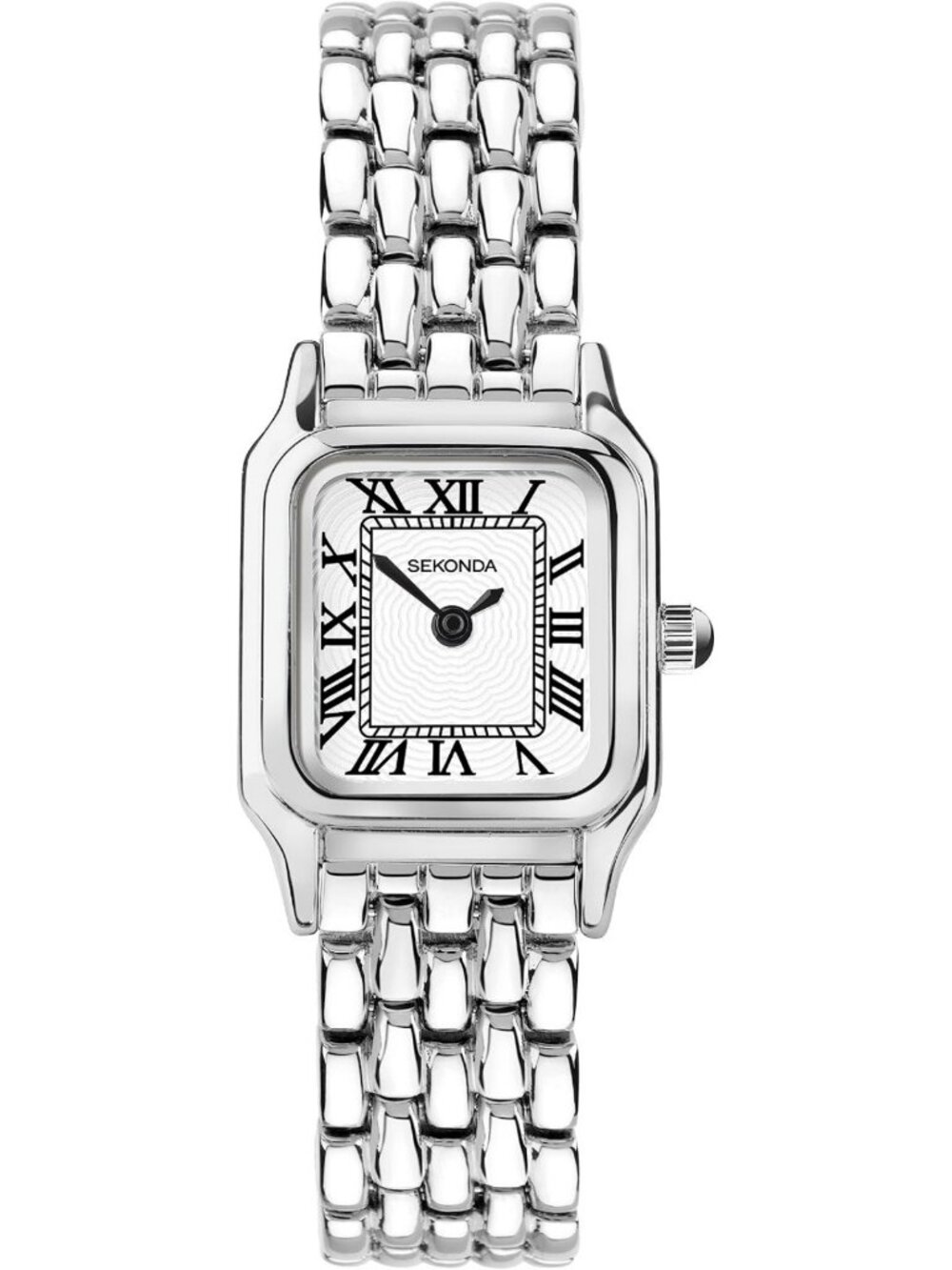 Chic White Quartz Watch for Women, 20mm, Roman Numerals, Alloy Strap, Analogue